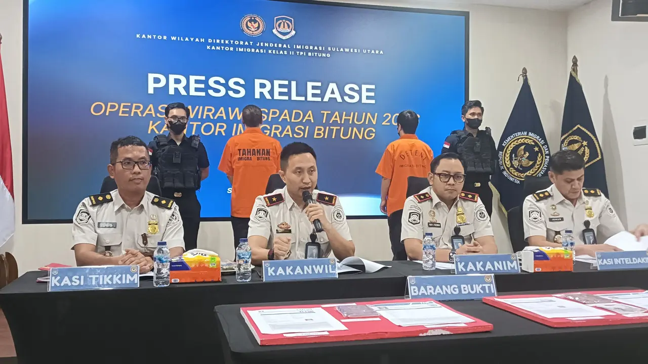 Imigrasi Bitung Amankan 2 WNA China