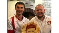 Koki Rusia membuat pizza berbentuk wajah bintang sepakbola ternama dari berbagai timnas. (Instagram Hophead Tap Room)