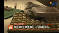 Kerasnya ledakan menyebabkan sejumlah material untuk membuat roti di ruang dapur berhamburan. Bahkan sebagian kaca di pintu toko pecah.