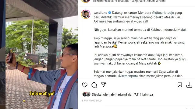 Sandiaga Uno (Foto: Instagram/@sandiuno)