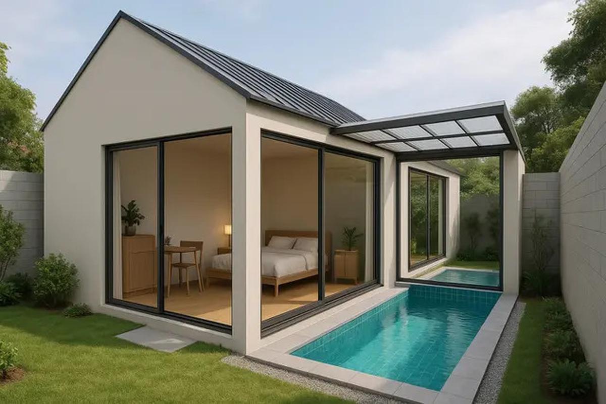 7 Ide Rumah Mungil dengan Kolam Renang, Cocok Bagi yang Suka Relaksasi Berbudget Minimalis