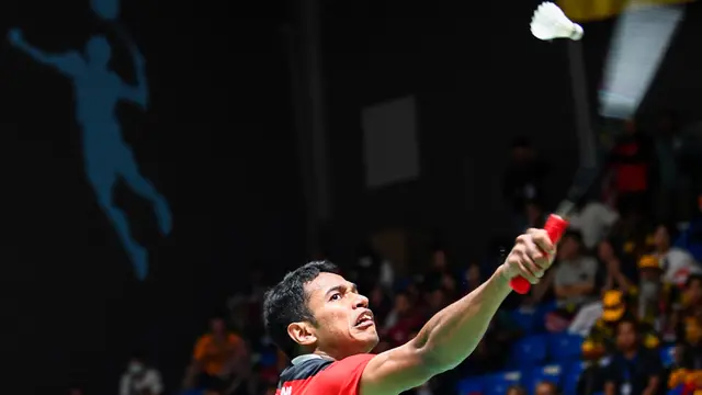 Aksi Atlet Bulu Tangkis Indonesia Berjuang di SEA Games 2023