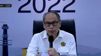 Direktur Jenderal Minyak dan Gas Bumi Tutuka Ariadji dalam Pengumuman Lelang Wilayah Kerja Migas Tahap I Tahun 2022, Rabu (20/7/2022).