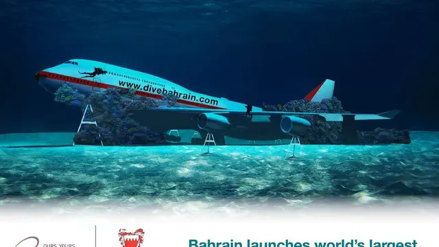Demi Bangun Taman Bawah Air Terbesar, Negara Ini Tenggelamkan Pesawat