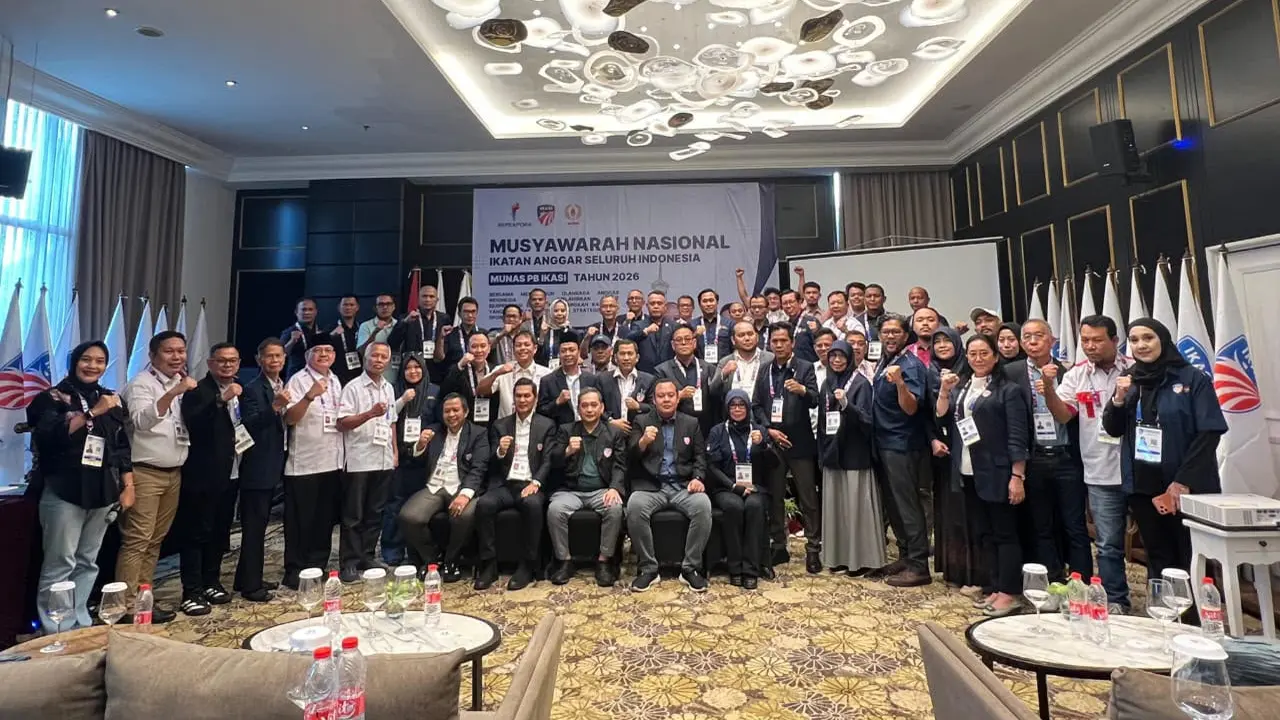 Suasana Musyawarah Nasional (Munas) Pengurus Besar Ikatan Anggar Seluruh Indonesia (PB IKASI) 2026
