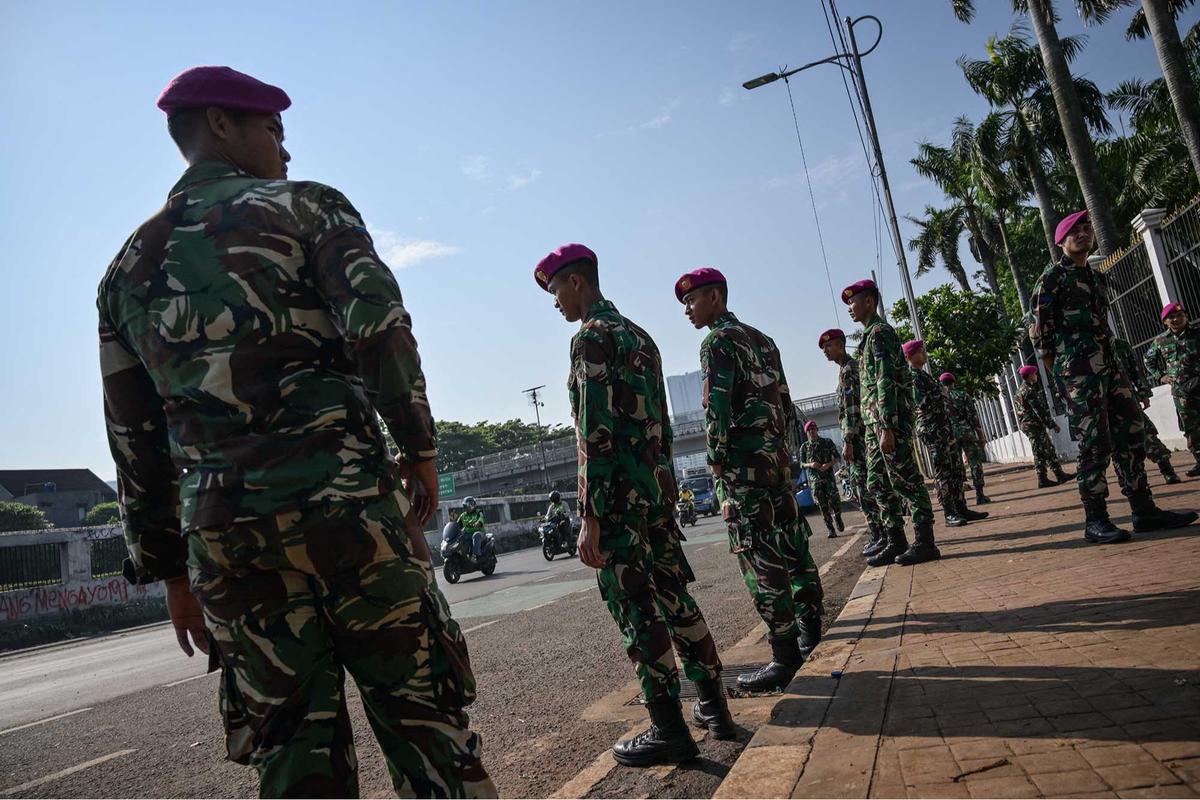 FOTO: Paska Demo Anarkis, TNI  Perketat Pengamanan Ibukota Jakarta