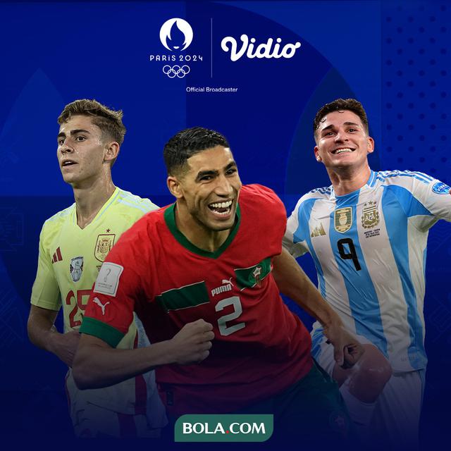 Olimpide 2024 - Fermin Lopez, Achraf Hakimi, Julian Alvarez