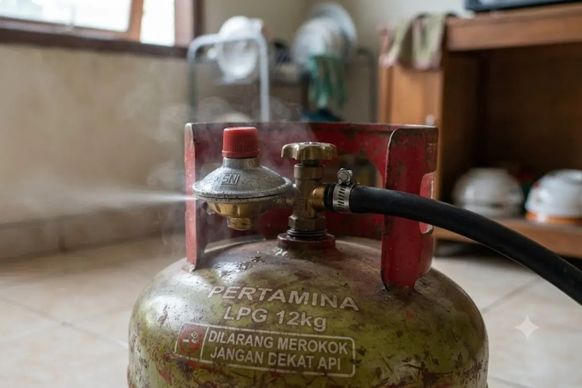 Tabung gas mendesis