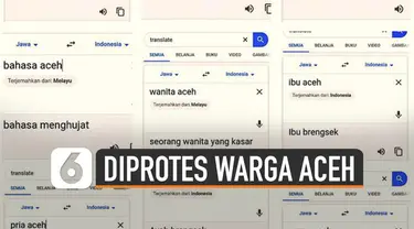 Sekelompok warga Aceh surati Google Indonesia. Terkait terjemahan dari bahasa Melayu ke bahasa Indonesia.