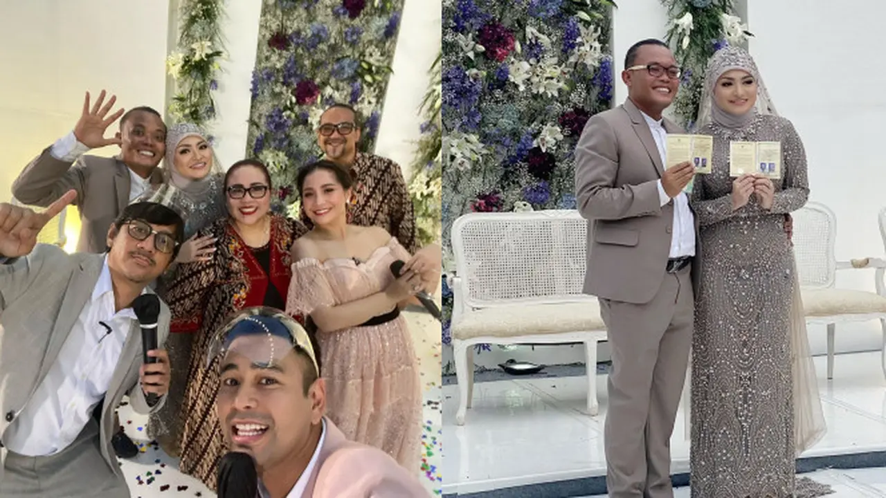 Momen Seleb Hadiri Akad Nikah Sule dan Nathalie Holscher