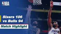 Berita video highlight NBA pertandingan antara Philadelphia 76ers melawan Chicago Bulls, Selasa (4/5/2021).