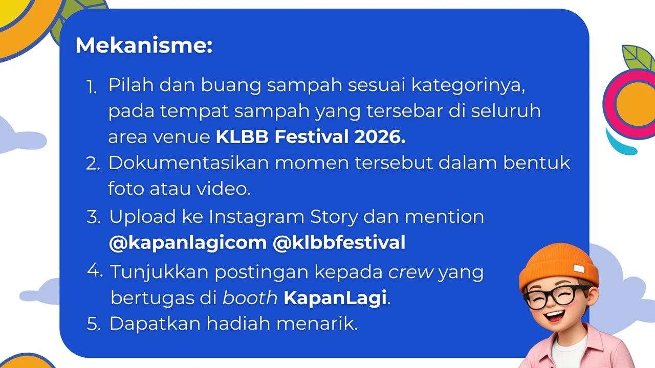 KLBB Ajak Pengunjung Pilah Sampah