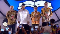Pemberian penghargaan Anugerah Guru Hebat Indonesia 2024 dari Presiden Prabowo Subianto untuk Melan Achmad dan Kuswanto. (dok. Youtube Sekretariat Presiden)