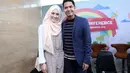 Menjalani peran sebagai orang tua muda sedang mewarnai kehidupan pasangan Dude dan Alyssa. Saat ini putranya yang bernama Muhammad Dirgantara Ariendra Harlino, dan akrab disapa Rendra telah memasuki usia dua tahun. (Nurwahyunan/Bintang.com)