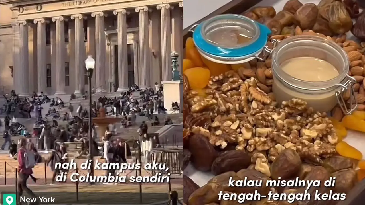 Suasana Ramadhan di kampus Universitas Columbia Amerika, mahasiswa diperbolehkan buka puasa dan sholat tarawih