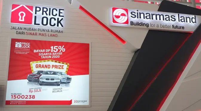 Di Program Price Lock Sinar Mas Land, konsumen juga berkesempatan meraih grand door prize sebuah mobil mewah.