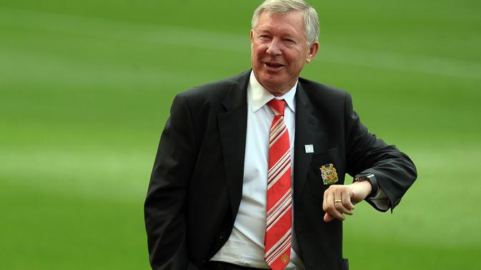 Mantan pelatih MU, Sir Alex Ferguson.  (AFP/Paul Ellis)