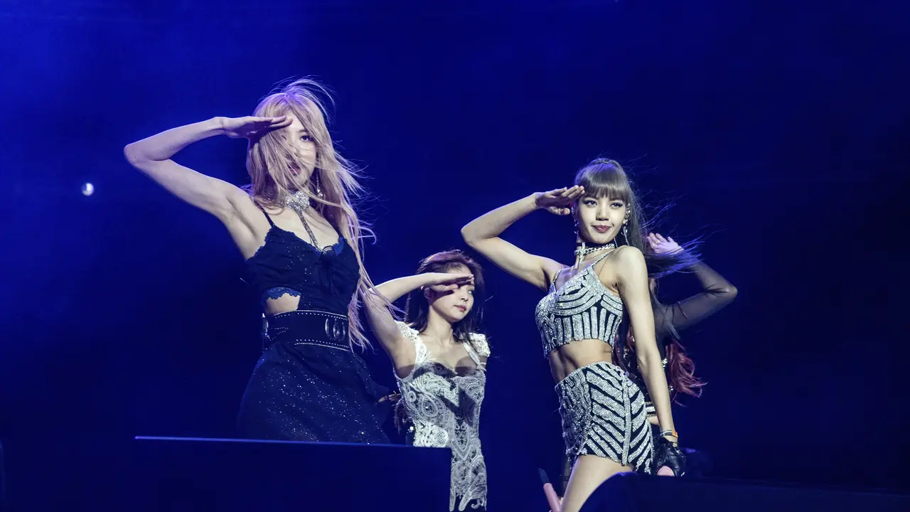 Blackpink di Coachella 2019. (Photo by Amy Harris/Invision/AP)