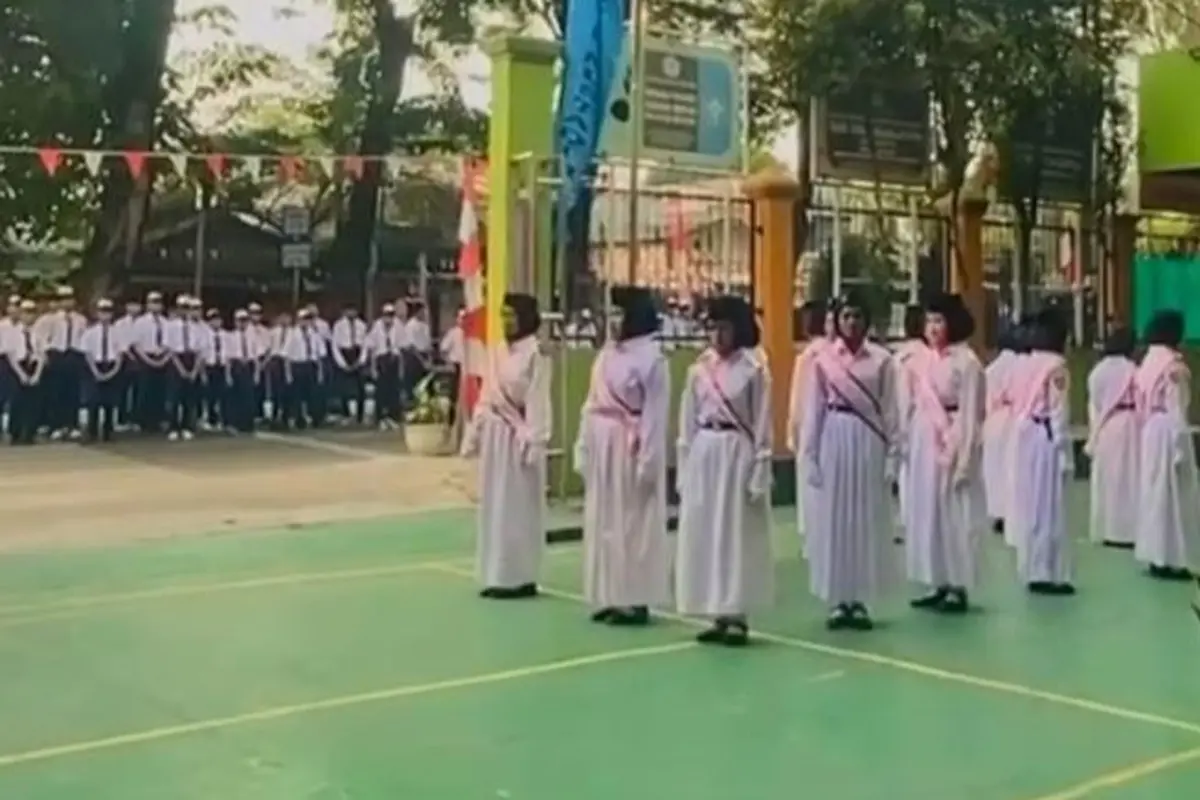 Sekolah SMP Yaspia, Rawa Terate, Jakarta Timur. Salah satu sekolah yang masuk dalam program sekolah swasta gratis.