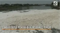 Limbah busa ini memenuhi  Banjir Kanal Timur, Marunda, Cilincing dan dibuang oleh beberapa pabrik di daerah tersebut.

