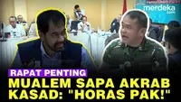 Pecah Gubernur Mualem Akrab Sapa Akrab Kasad TNI Maruli: Horas Pak!