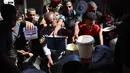 Jumlah warga Gaza yang tidak mendapat bantuan jatah makanan terus meningkat. Jika pada Agustus 2024 ada sekitar 1 juta orang, maka pada September 2024 melonjak menjadi 1,4 juta orang. (Omar AL-QATTAA/AFP)