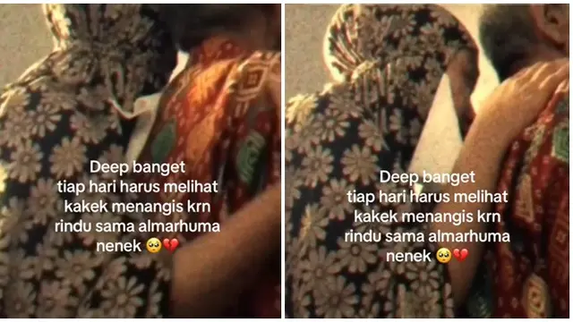 Momen Haru Kakek Menangis Rindu Sang Istri, Ditinggal Usai 73 Tahun Bersama