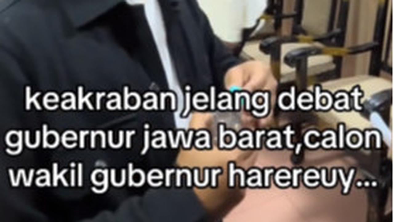 Momen Cawagub Ronald Surapradja Dikasih Obat Rahasia Sebelum Debat