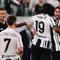 Juventus' French midfielder #19 Khephren Thuram-Ulien celebrates scoring his team's second goal with Juventus' Italian midfielder #05 Manuel Locatelli during the Italian Serie A football match between Juventus and Bologna at the Allianz stadium in Turin, on April 19, 2026.
Marco BERTORELLO / AFP