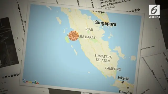 Gempa berkekuatan 4,9 SR mengguncang Padang, Sumatera Barat, Minggu (19/8/2018) pukul 11.22 WIB.
