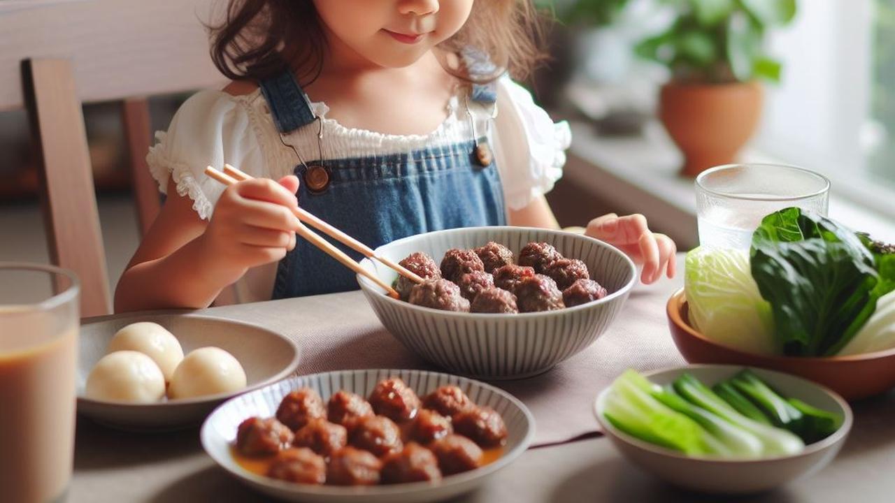 Ilustrasi Anak Makan