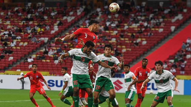 Foto: Buyarnya Kemenangan Timnas Indonesia atas Singapura Lewat Aksi Anak Fandi Ahmad di Laga Leg Pertama Semifinal Piala AFF 2020