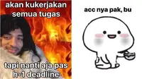 Meme lika-liku mahasiswa (Sumber: X/junghijae/chfifahz)