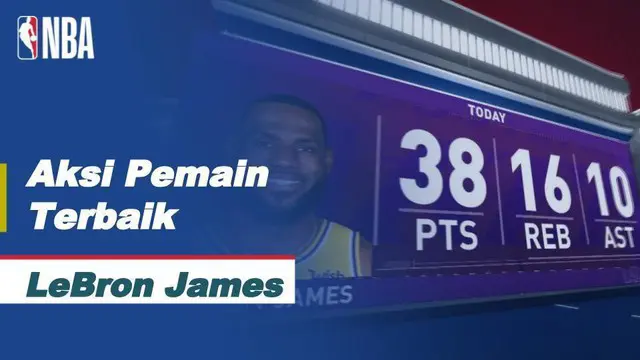 VIDEO: LeBron James Tampil Gemilang Saat LA Lakers Kalahkan Denver Nuggets di NBA