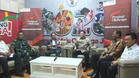 Menpora Zainudin Amali hadir pada penandatangan MoU pemberian dana bantuan persiapan cabor tinju, taekwondo, dan menembak pada Olimpiade Tokyo 2020. (Dok. Kemenpora)