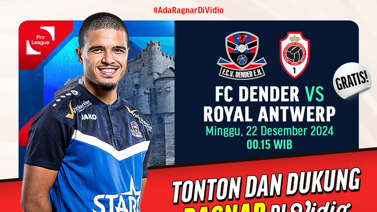 Jadwal Liga Pro Belgia: FC Dender vs Antwerp di Vidio