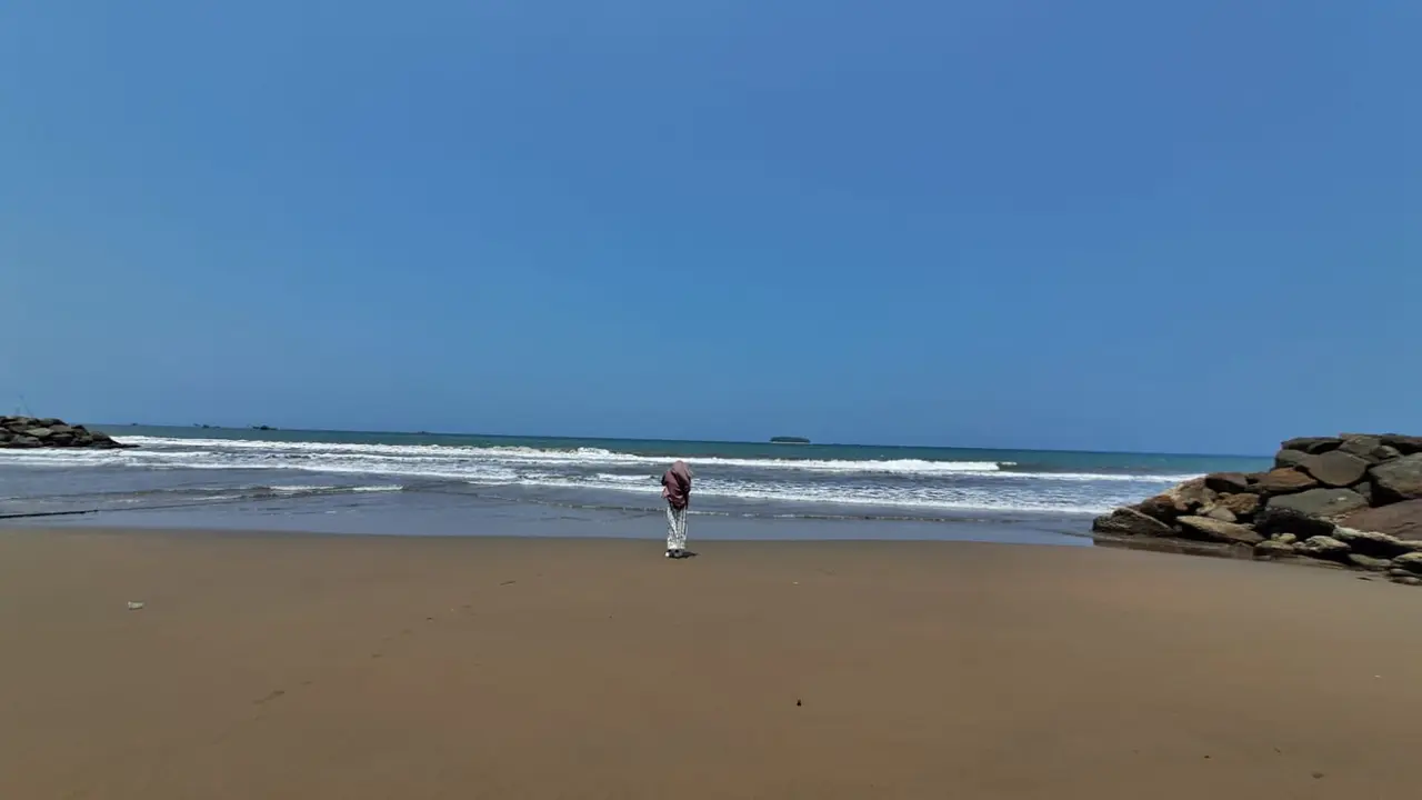 Pantai Pasia Jambak. (Liputan6.com/ Novia Harlina)