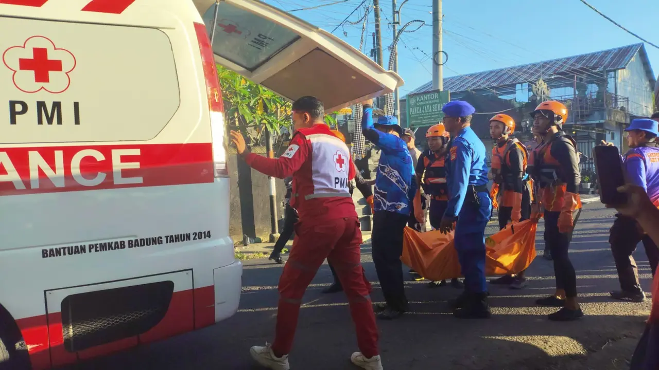 Seorang pemuda asal Malang, Jawa Timur, ditemukan meninggal dunia setelah terjatuh ke bendungan di wilayah Banjar, Kecamatan Mengwi, Badung, Jumat (17/4/2026) pagi (Istimewa)