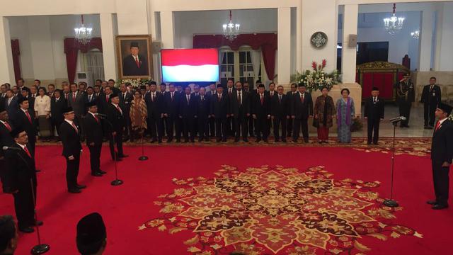 Presiden Joko Widodo atau Jokowi melantik wakil menteri Kabinet Indonesia Maju.