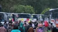 Mudik gratis banyak diminati warga Ibu Kota.