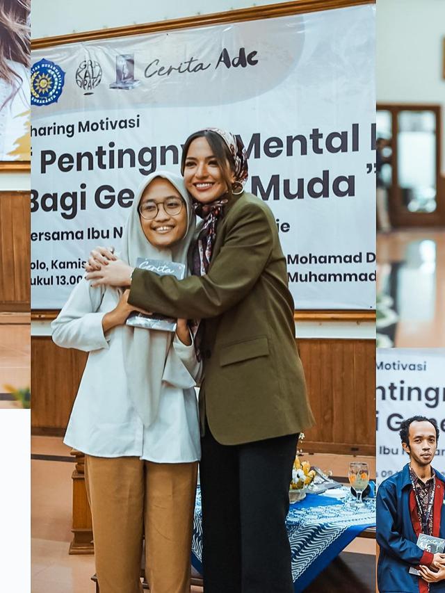 Tampil Berkerudung, Ini 7 Momen Nia Ramadhani Jadi Pembicara Bahas Mental Health