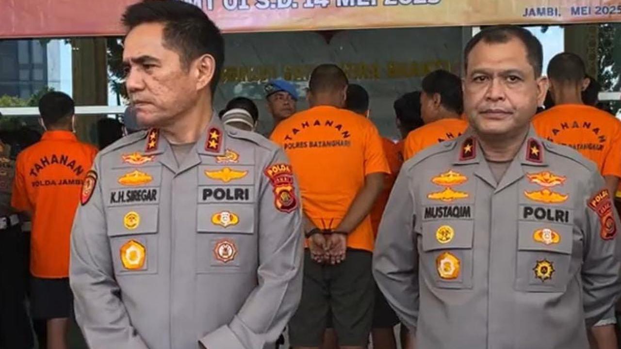 Instruksi Tegas Jenderal Bintang Dua Polisi Bersih-Bersih Premanisme, 32 Orang Ditangkap di Jambi