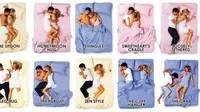 Tahukah Anda, posisi tidur Anda beserta pasangan Anda dapat menyampaikan makna tertentu.