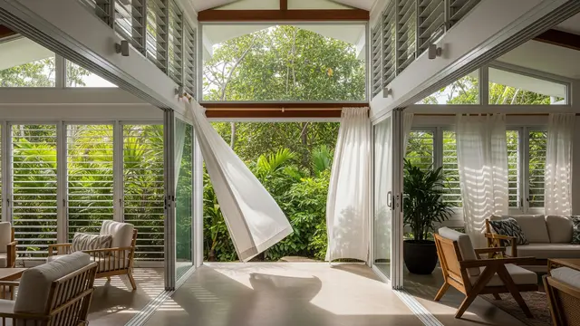 Rumah dengan Ventilasi Silang yang Optimal
