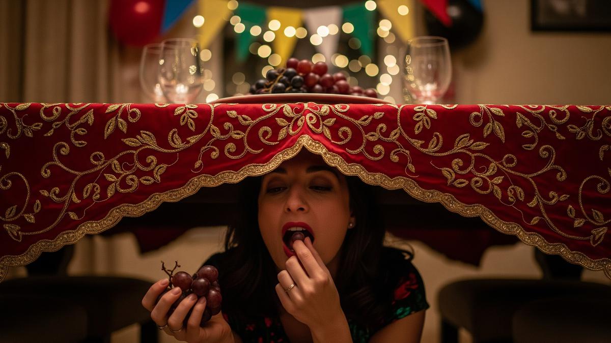 Mitos Makan Anggur di Bawah Meja Saat Tahun Baru, Benarkah Menarik Jodoh?