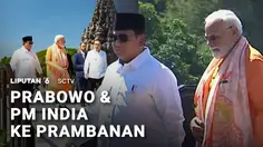 Presiden Prabowo dan Perdana Menteri India Kunjungi Candi Prambanan