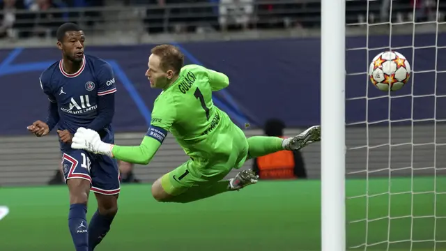 Foto: Tanpa Messi Lagi, Kemenangan PSG atas Leipzig Buyar Gegara Penalti di Ujung Laga pada Matcday ke-4 Liga Champions 2021 / 2022