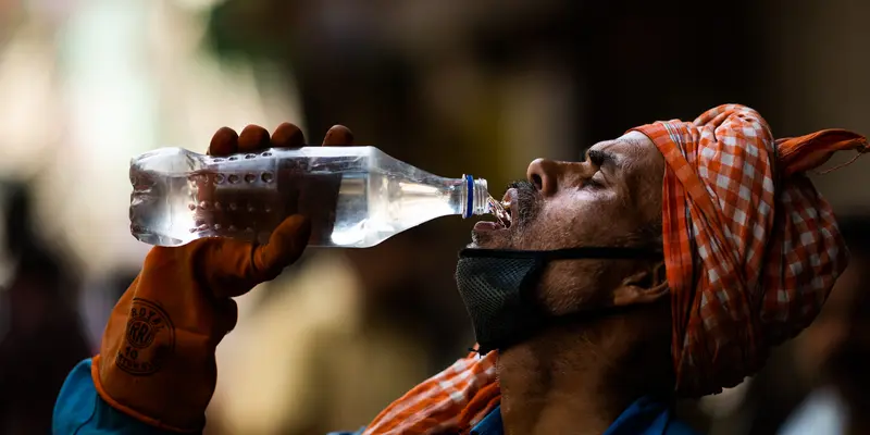 FOTO: Selain Corona, India Hadapi Gelombang Panas dan Krisis Air Bersih