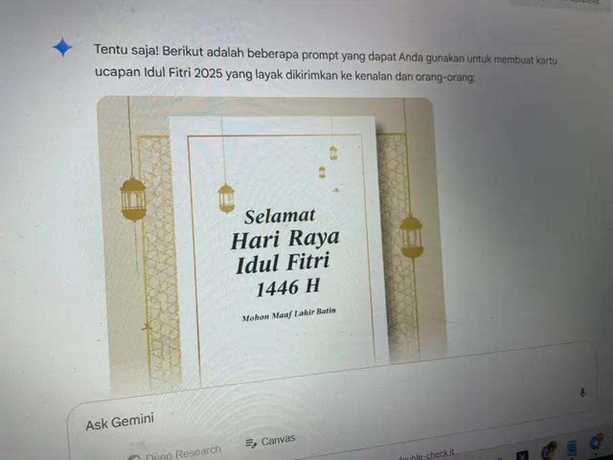 Cara Membuat Kartu Ucapan Idul Fitri 2025 dengan Meta AI, ChatGPT, dan Gemini AI