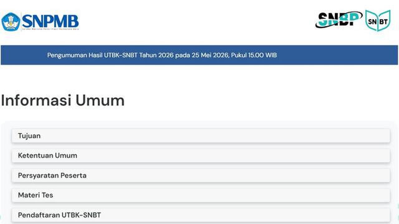 Pengumuman SNBT 2026 Diumumkan Hari Ini, Berikut Cara Mengecek Hasil dan Link Resmi Beserta Mirror PTN